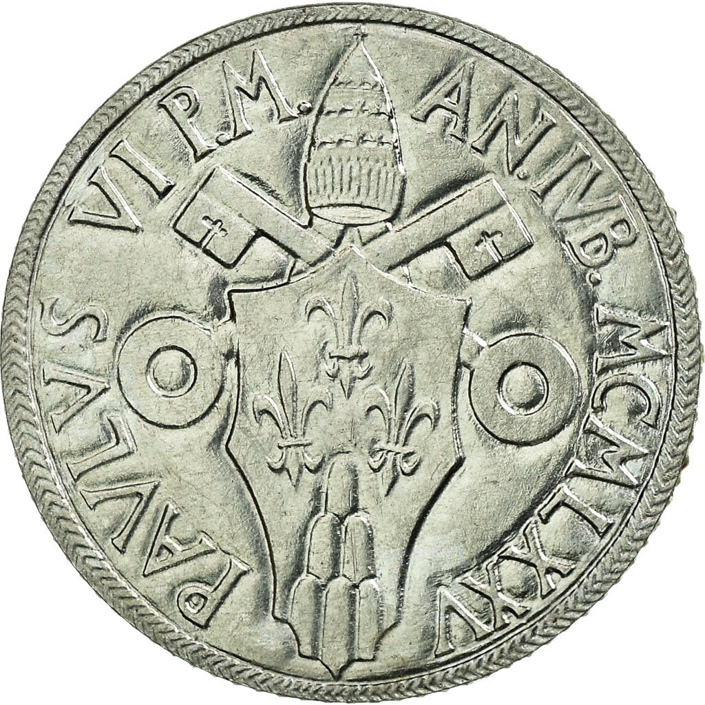 Munten, Vaticaanstad, Paul VI, 2 Lire, 1975, Roma, UNC, Aluminium, KM:125