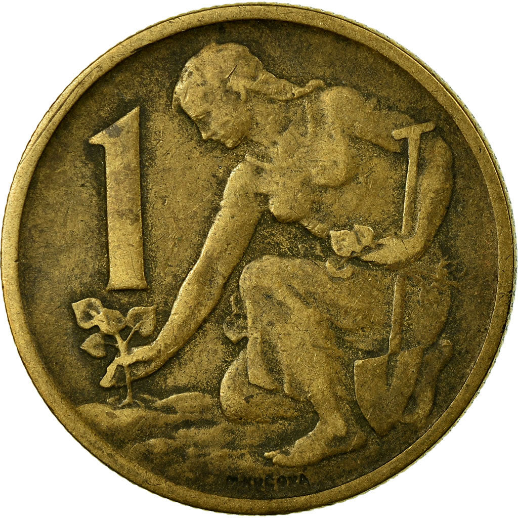 Monnaie, Tchécoslovaquie, Koruna, 1962, TB, Aluminum-Bronze, KM:50