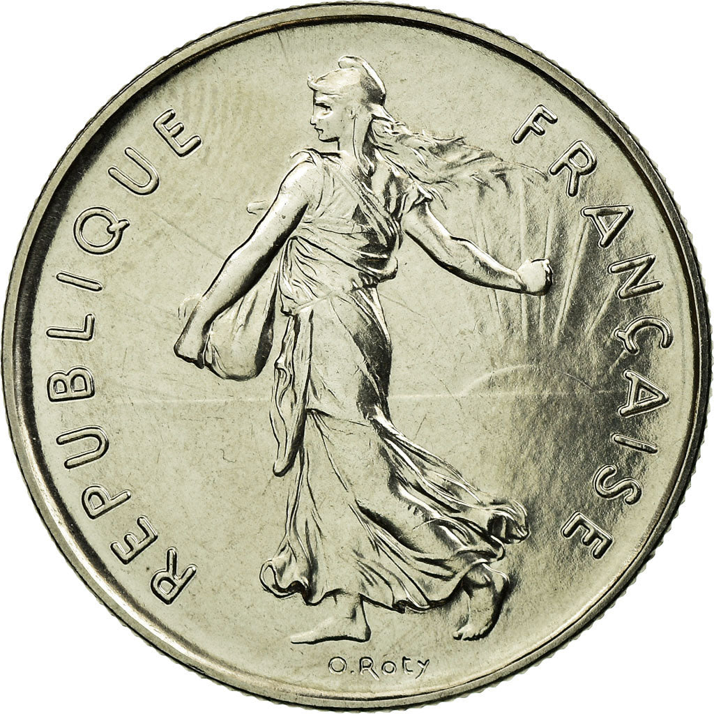 Coin, France, Semeuse, 5 Francs, 1973, Paris, MS(63), Nickel Clad Copper-Nickel