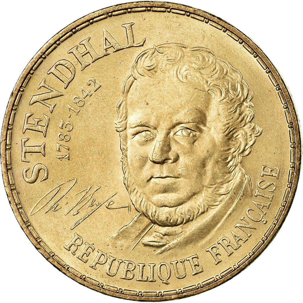 Coin, France, Stendhal, 10 Francs, 1983, AU(55-58), Nickel-Bronze, KM:953