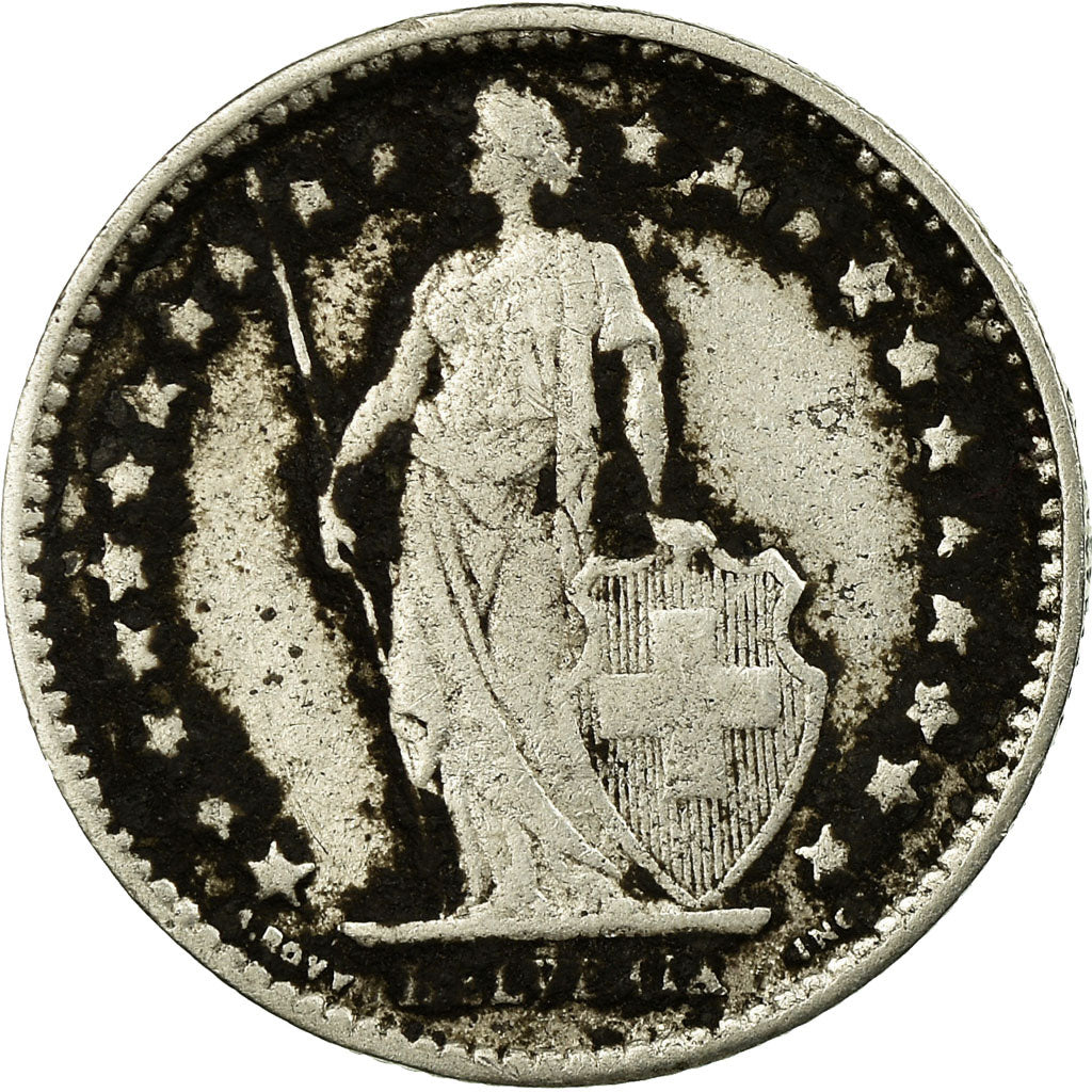 Monnaie, Suisse, 1/2 Franc, 1908, Bern, TB, Argent, KM:23