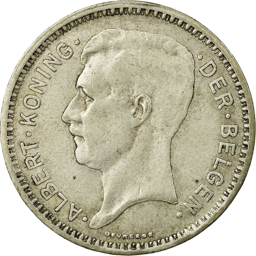 Coin, Belgium, 20 Francs, 20 Frank, 1934, EF(40-45), Silver, KM:104.1