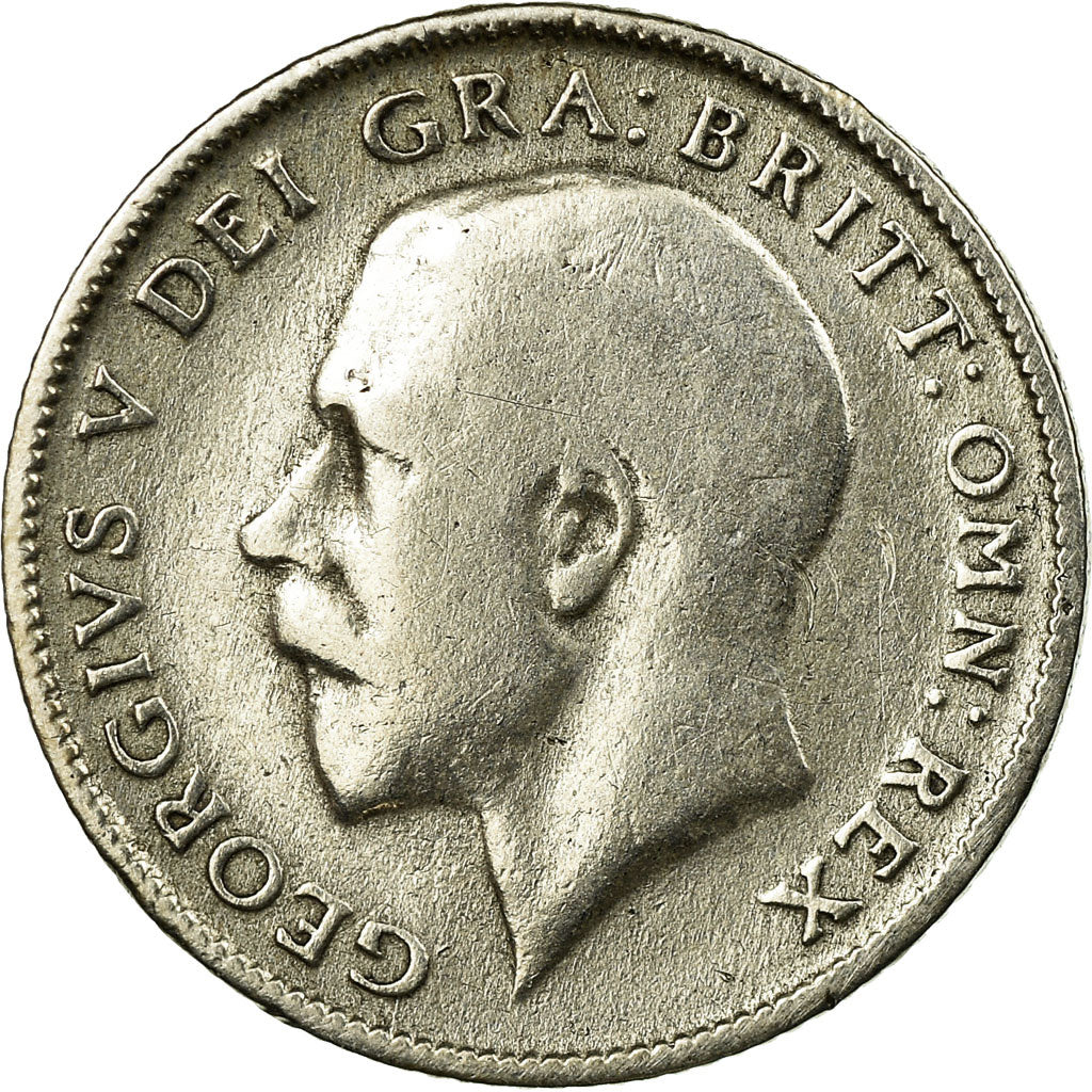 Coin, Great Britain, George V, 6 Pence, 1921, VF(30-35), Silver, KM:815a.1