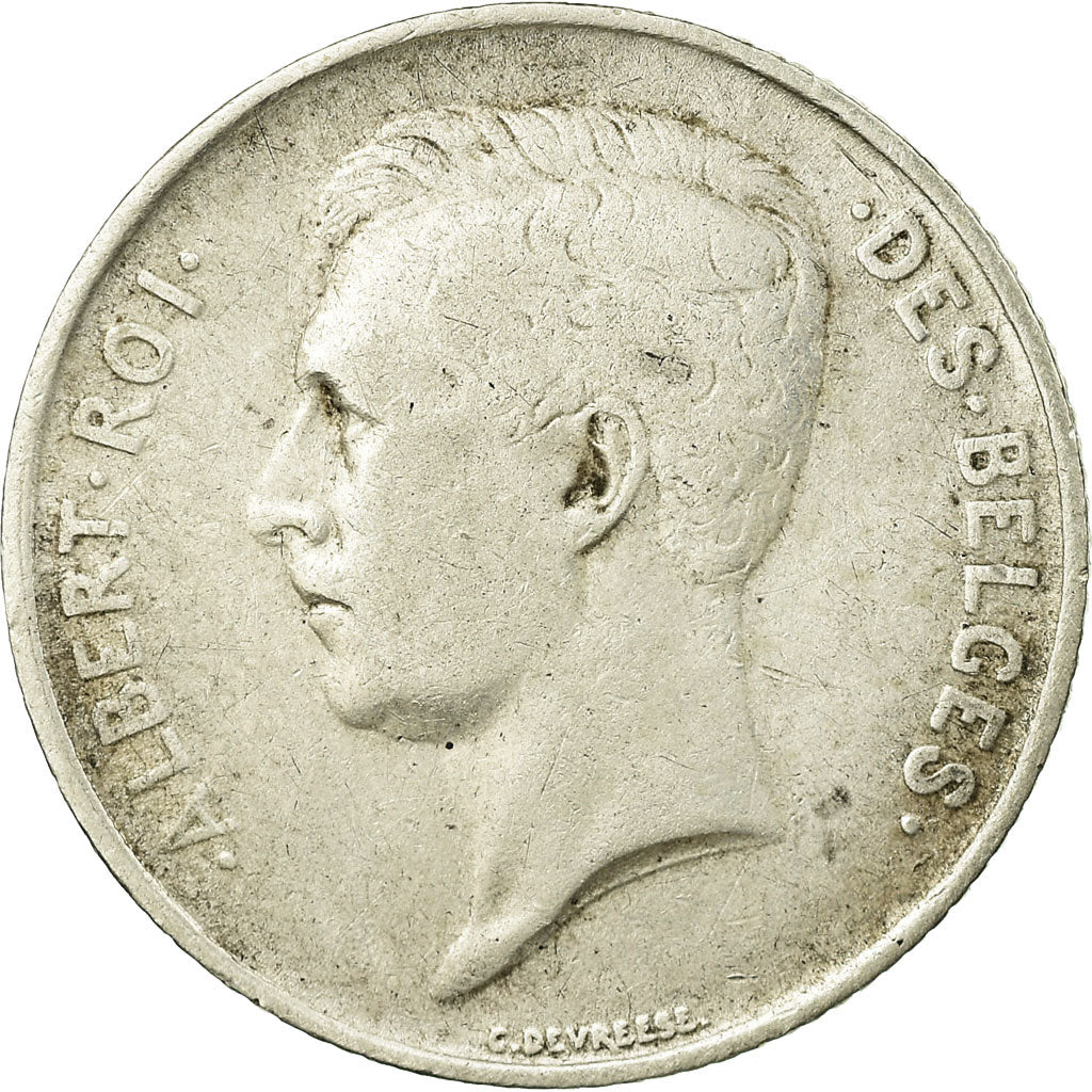 Moneta, Belgia, Franc, 1913, VF(20-25), Srebro, KM:72
