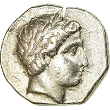 Moneta, Peonia, Patraos, Apollo, Tetradrachm, AU(50-53), Srebro