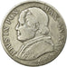 Munten, Italiaanse staten, PAPAL STATES, Pius IX, Lira, 1867, Roma, FR, Zilver