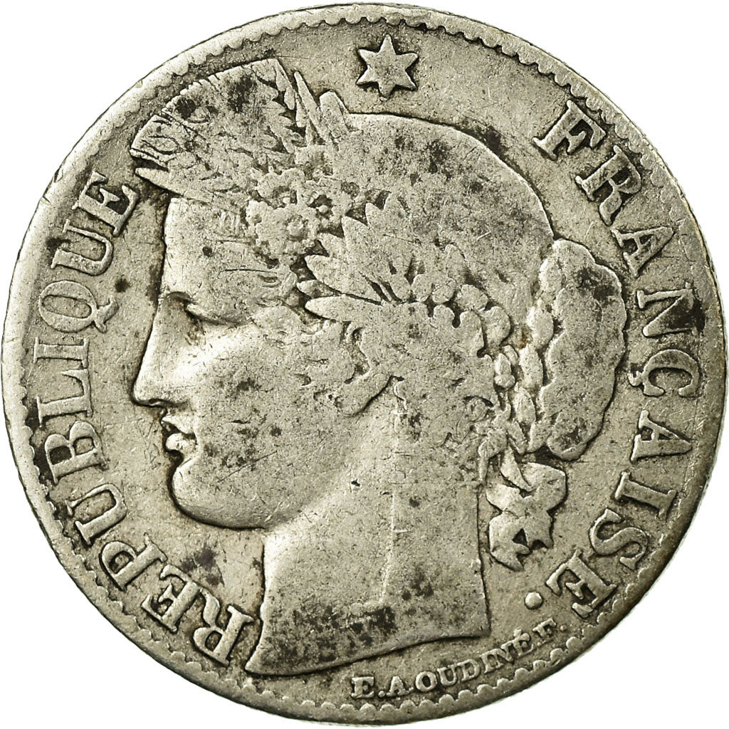 Monnaie, France, Cérès, 50 Centimes, 1895, Paris, TB, Argent, Gadoury:419a