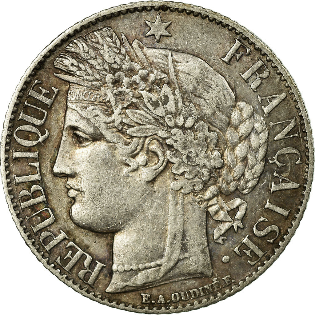 Coin, France, Cérès, Franc, 1888, Paris, EF(40-45), Silver, KM:822.1