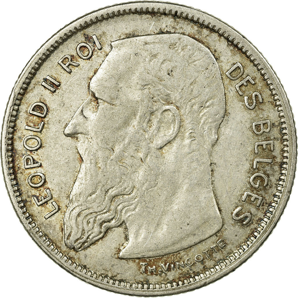 Coin, Belgium, 2 Francs, 2 Frank, 1909, VF(20-25), Silver, KM:58.1