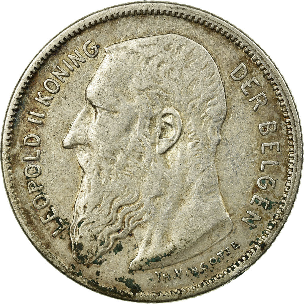 Coin, Belgium, 2 Francs, 2 Frank, 1909, VF(20-25), Silver, KM:59