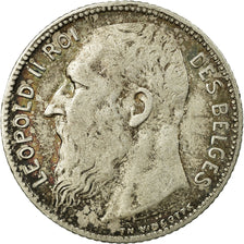 Monnaie, Belgique, Franc, 1909, TB, Argent, KM:56.1