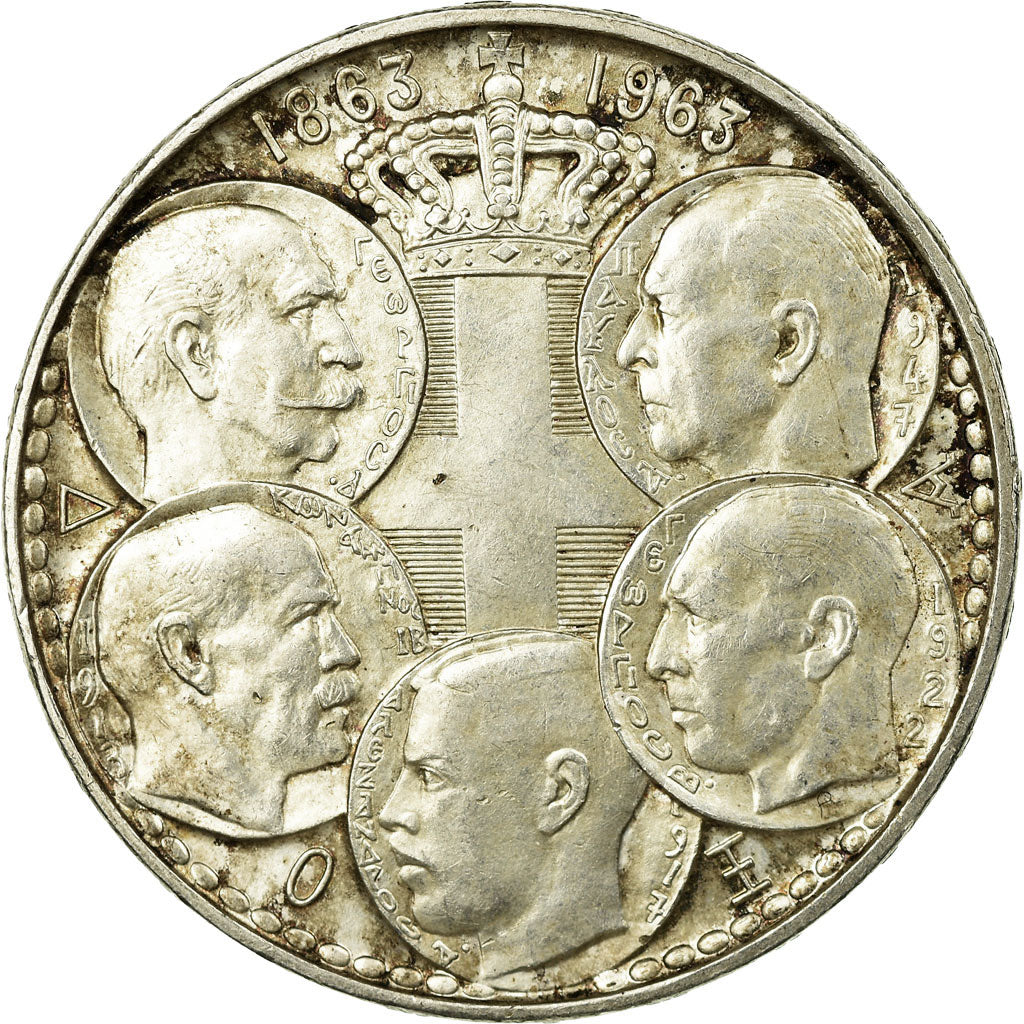 Coin, Greece, Paul I, 30 Drachmai, 1963, EF(40-45), Silver, KM:86