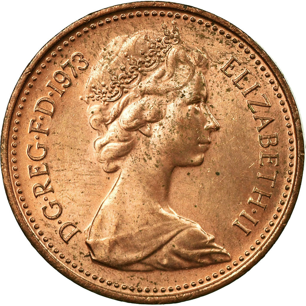 Monnaie, Grande-Bretagne, Elizabeth II, New Penny, 1973, SUP, Bronze, KM:915