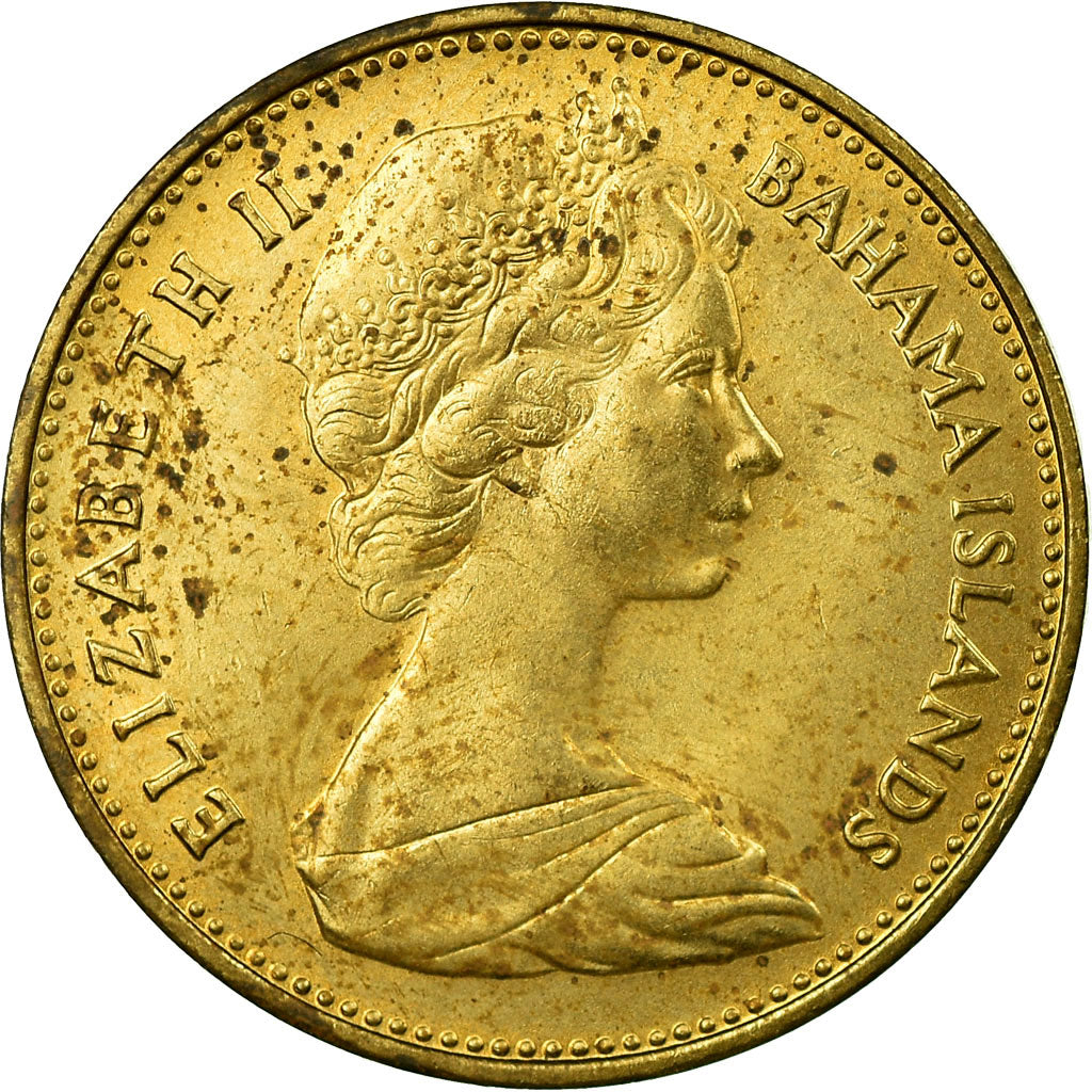 Coin, Bahamas, Elizabeth II, Cent, 1969, AU(55-58), Nickel-brass, KM:2