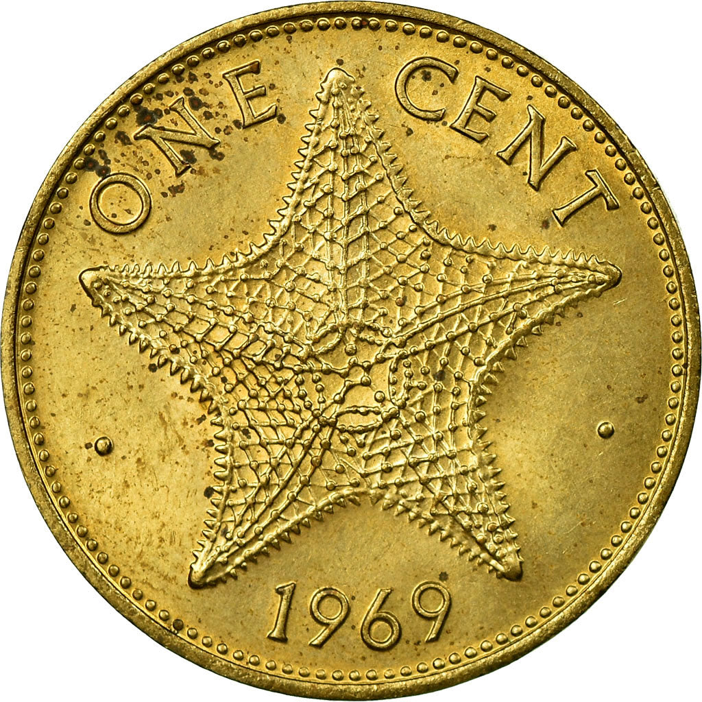 Coin, Bahamas, Elizabeth II, Cent, 1969, AU(55-58), Nickel-brass, KM:2