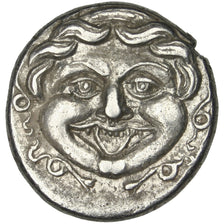 Mysia, Parium, Gorgon, Hemidrachm, Parion, AU(50-53), Silver, 2.45