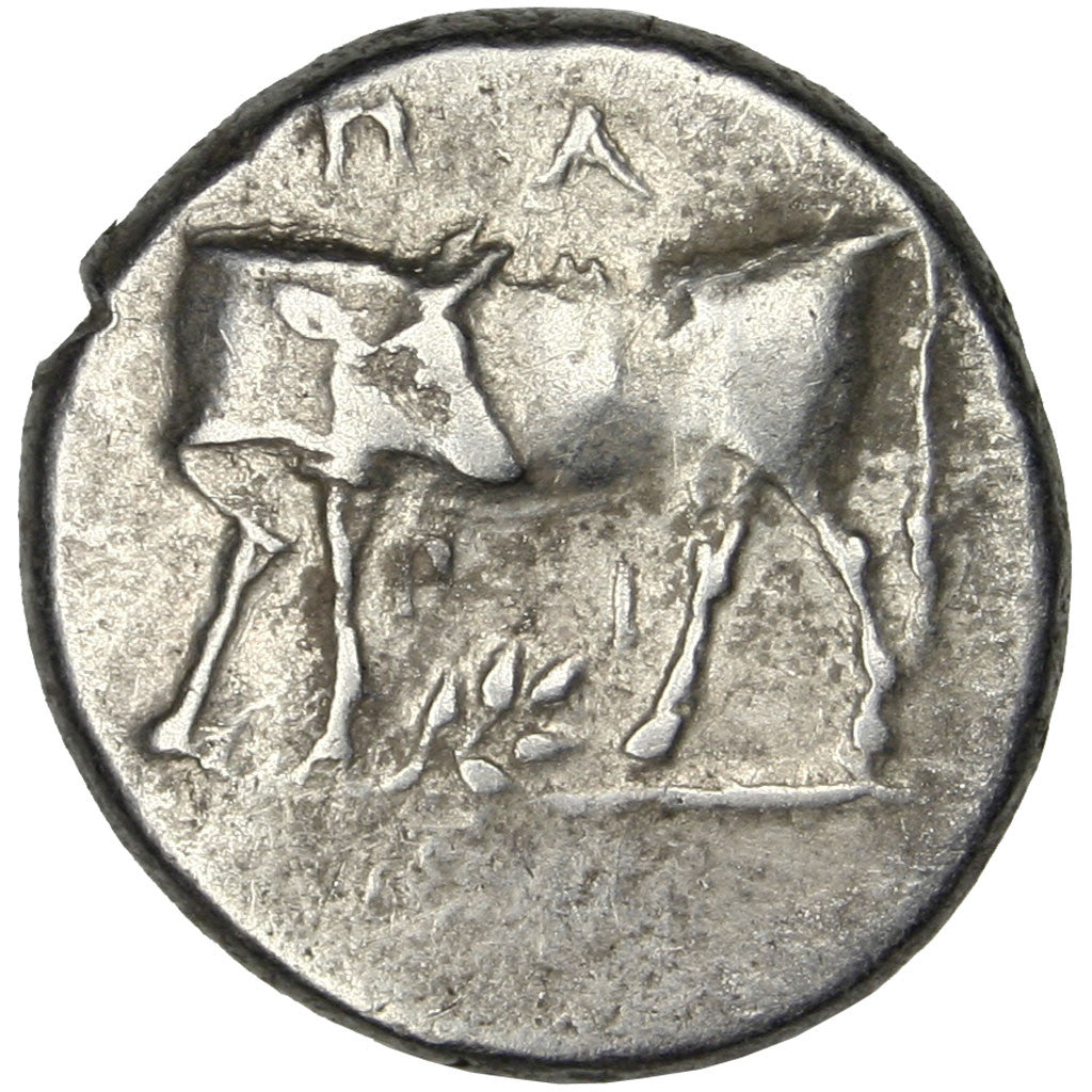 Mysia, Parium, Gorgon, Hemidrachm, Parion, AU(50-53), Silver, 2.45