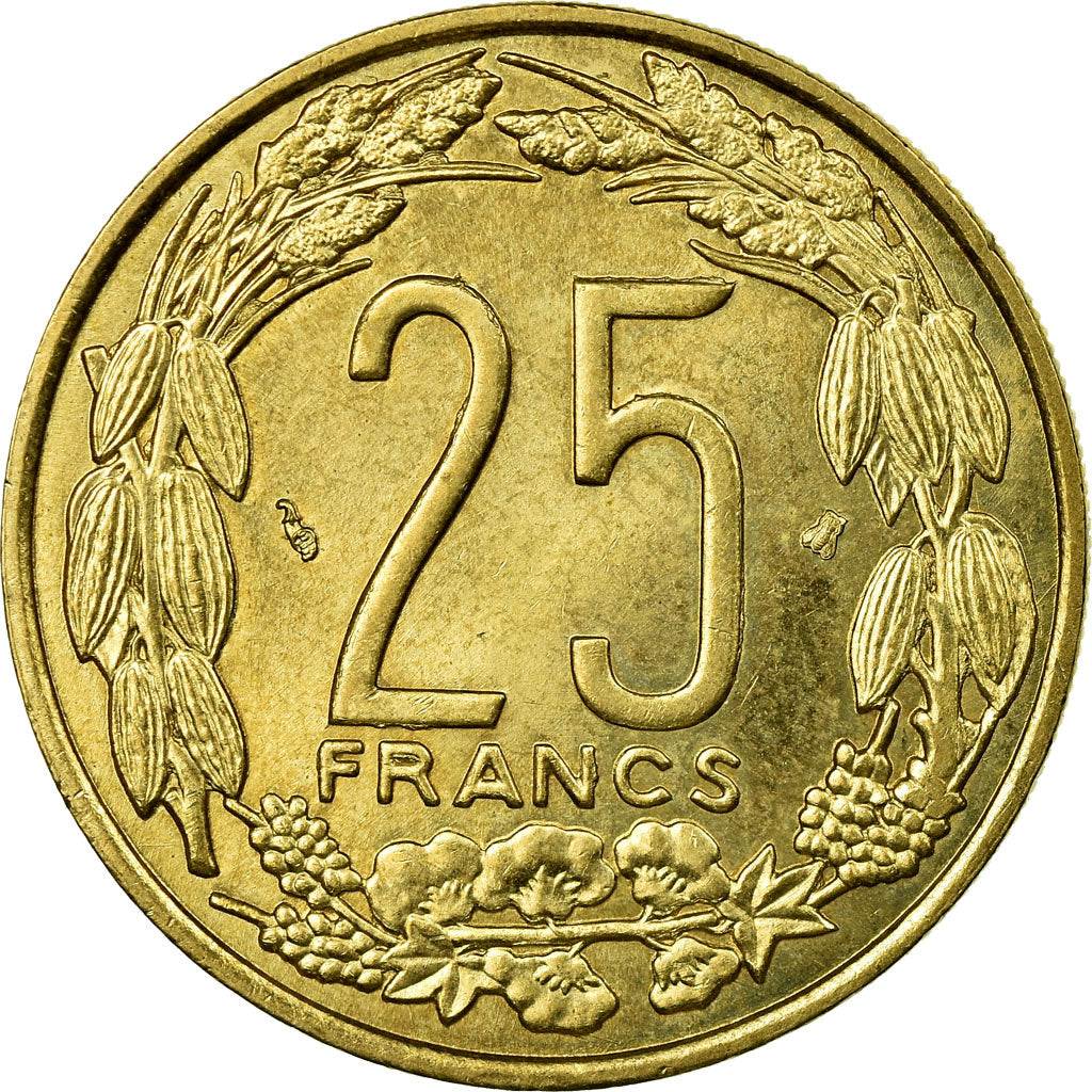 Coin, Central African States, 25 Francs, 1996, Paris, AU(55-58)