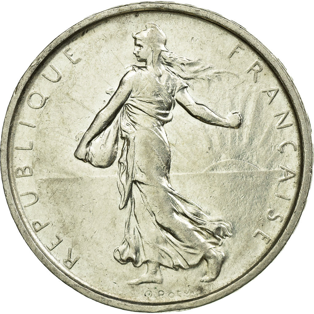 Coin, France, Semeuse, 5 Francs, 1967, AU(55-58), Silver, KM:926, Gadoury:770