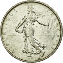 Moneda, Francia, Semeuse, 5 Francs, 1967, MBC, Plata, KM:926, Gadoury:770
