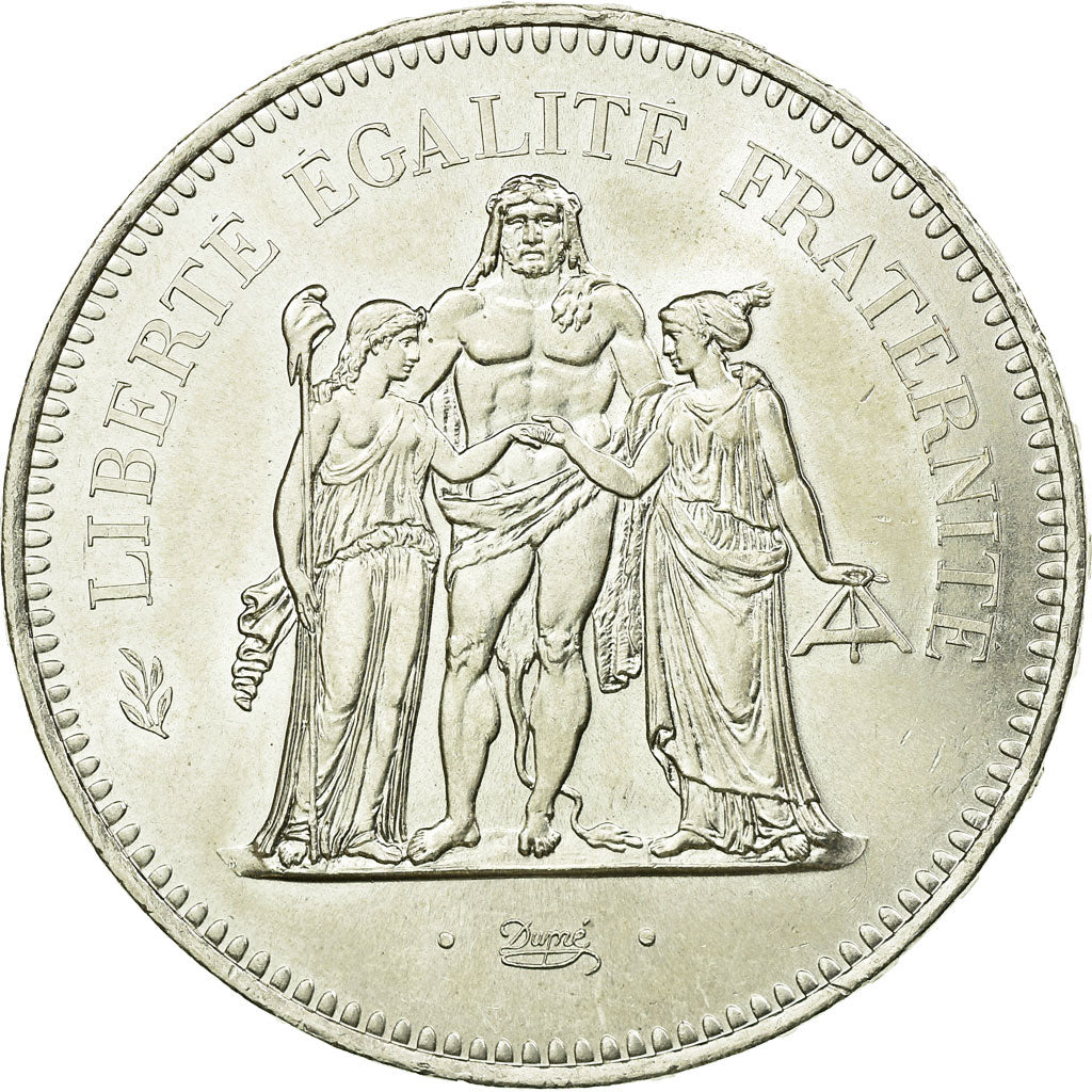 Coin, France, Hercule, 50 Francs, 1978, Paris, AU(55-58), Silver, KM:941.1