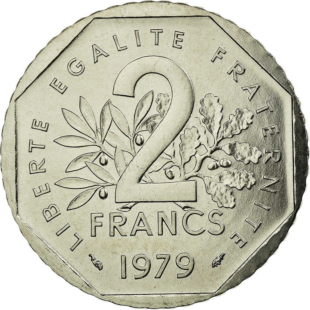 Coin, France, Semeuse, 2 Francs, 1979, MS(65-70), Nickel, KM:942.1, Gadoury:547