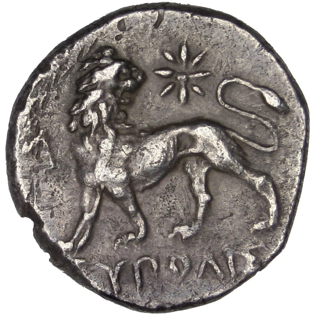 Coin, Ionia, Miletos, Apollo, Hemidrachm, Miletos, AU(50-53), Silver