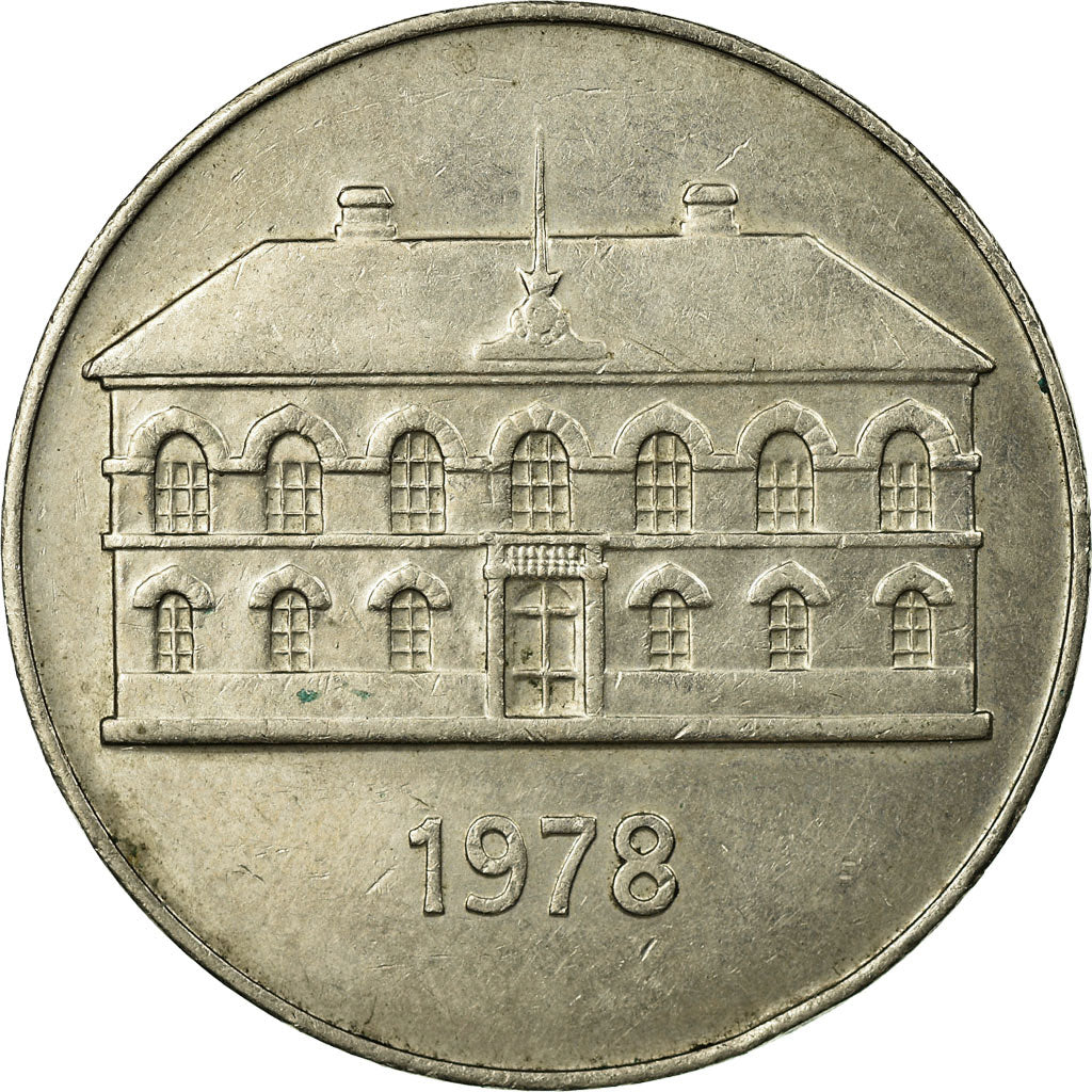 Coin, Iceland, 50 Kronur, 1978, EF(40-45), Copper-nickel, KM:19