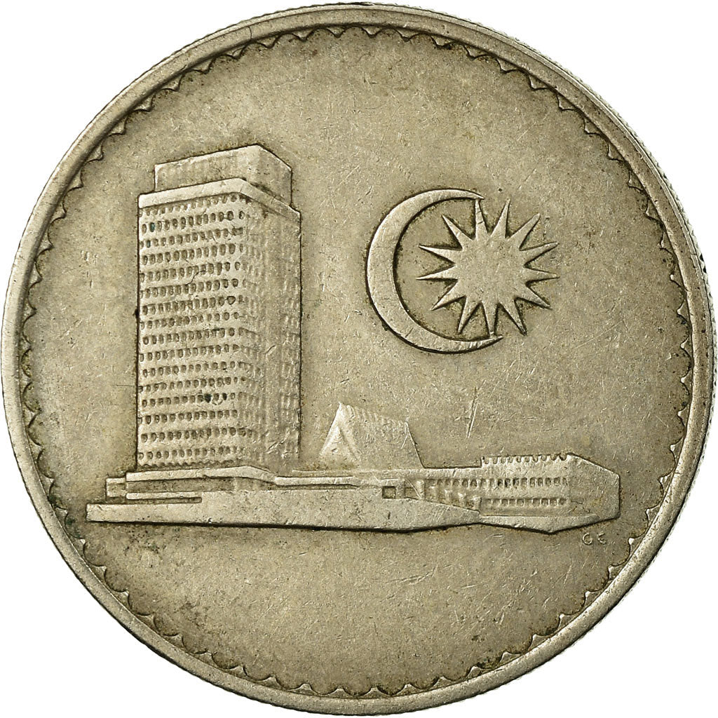 Coin, Malaysia, 20 Sen, 1971, Franklin Mint, VF(20-25), Copper-nickel, KM:4