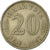 Coin, Malaysia, 20 Sen, 1967, Franklin Mint, VF(20-25), Copper-nickel, KM:4
