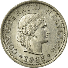 Coin, Switzerland, 5 Rappen, 1965, Bern, EF(40-45), Copper-nickel, KM:26