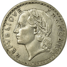 Moneda, Francia, Lavrillier, 5 Francs, 1935, Paris, MBC, Níquel, KM:888
