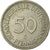 Moneda, ALEMANIA - REPÚBLICA FEDERAL, 50 Pfennig, 1979, Karlsruhe, MBC, Cobre -