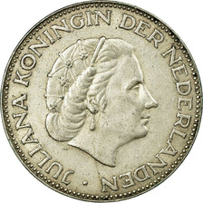 Coin, Netherlands, Juliana, 2-1/2 Gulden, 1959, EF(40-45), Silver, KM:185