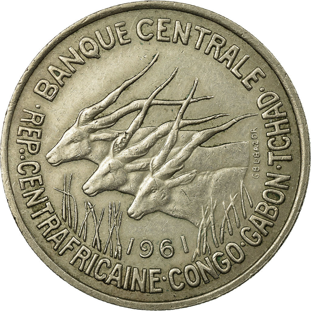 Coin, EQUATORIAL AFRICAN STATES, 50 Francs, 1961, Paris, EF(40-45)