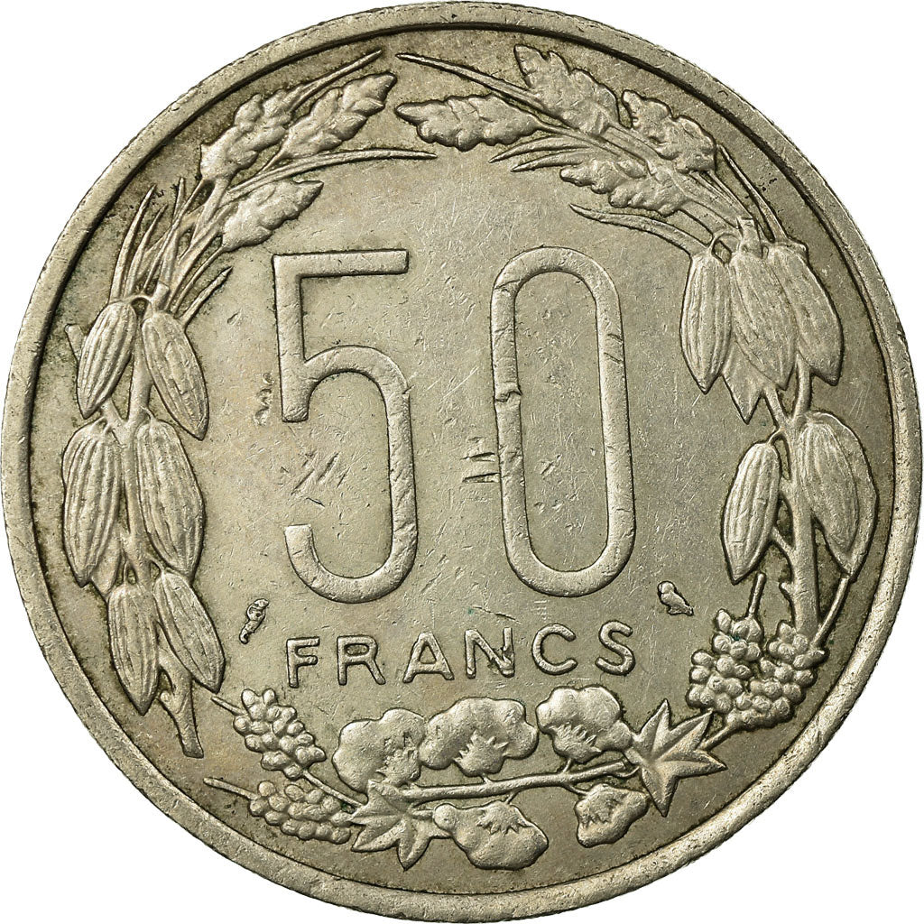 Coin, EQUATORIAL AFRICAN STATES, 50 Francs, 1961, Paris, EF(40-45)