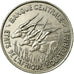 Coin, EQUATORIAL AFRICAN STATES, 100 Francs, 1967, Paris, AU(50-53), Nickel