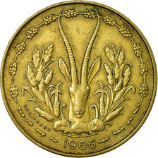 Coin, West African States, 10 Francs, 1966, EF(40-45), Aluminum-Nickel-Bronze