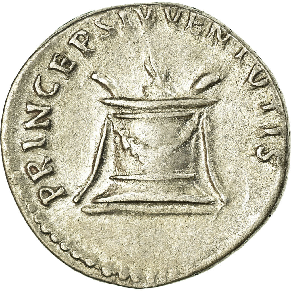 Coin, Domitia, Denarius, Roma, AU(50-53), Silver
