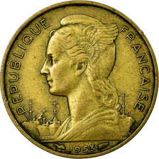 Münze, Madagascar, 20 Francs, 1953, Paris, S+, Aluminum-Bronze, KM:7