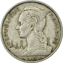 Coin, Madagascar, 5 Francs, 1953, Paris, VF(30-35), Aluminum, KM:5
