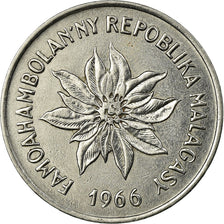 Coin, Madagascar, 5 Francs, Ariary, 1966, Paris, AU(55-58), Stainless Steel