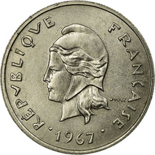 Coin, French Polynesia, 10 Francs, 1967, AU(50-53), Nickel, KM:5