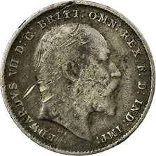 Coin, Great Britain, Edward VII, 3 Pence, 1908, F(12-15), Silver, KM:797.2