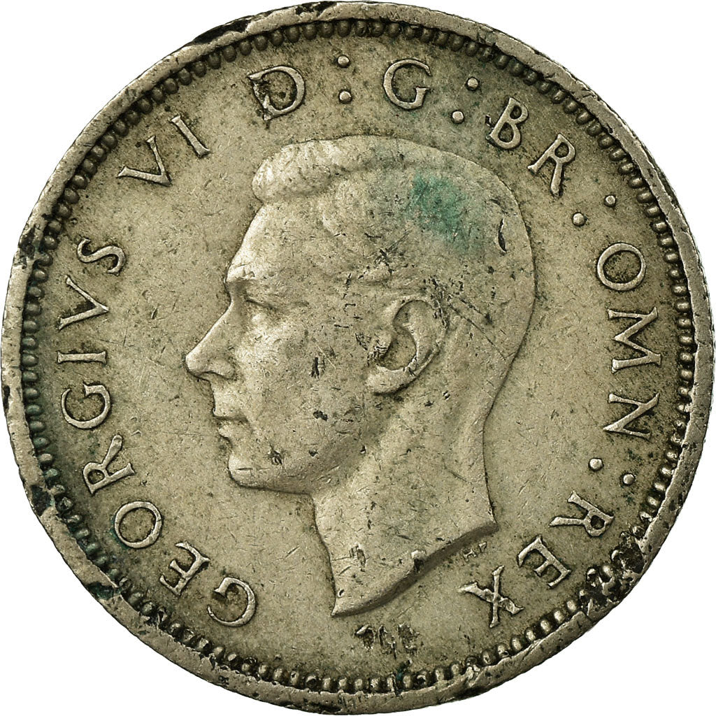 Coin, Great Britain, George VI, 6 Pence, 1947, VF(20-25), Copper-nickel, KM:862