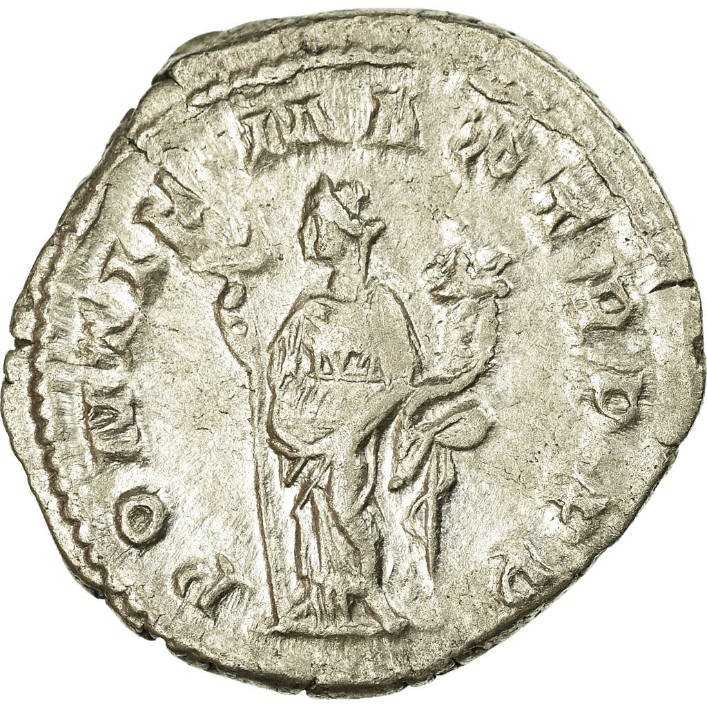 Moeda, Macrinus, Denarius, Roma, AU(50-53), Prata