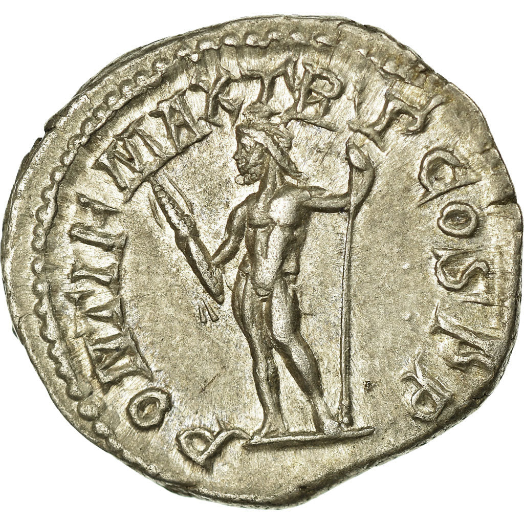 Coin, Macrinus, Denarius, Roma, AU(55-58), Silver, RIC:15