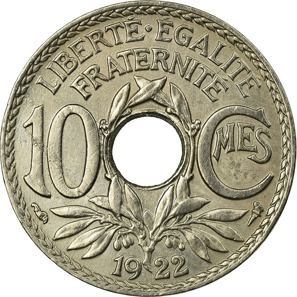 Coin, France, Lindauer, 10 Centimes, 1922, EF(40-45), Copper-nickel, KM:866a
