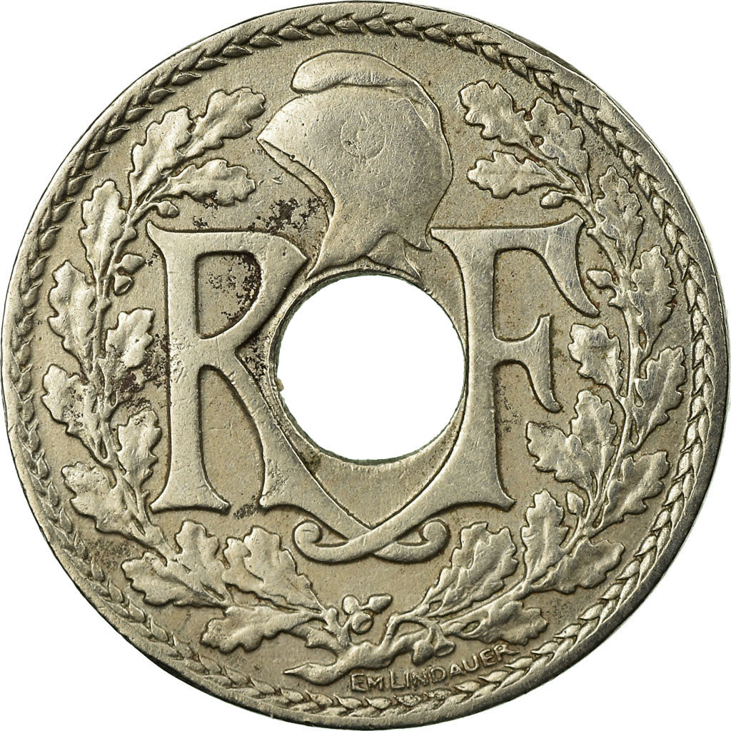 Coin, France, Lindauer, 10 Centimes, 1922, Poissy, EF(40-45), Copper-nickel