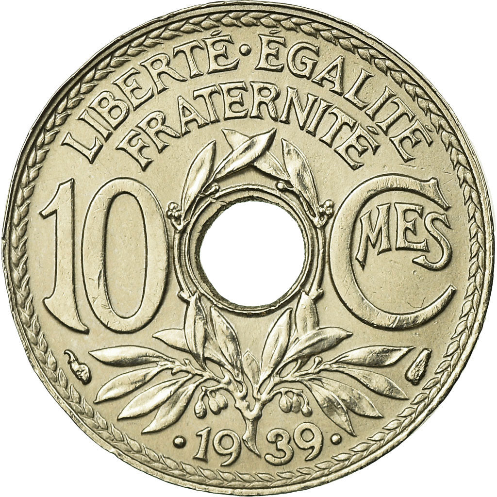 Coin, France, Lindauer, 10 Centimes, 1939, EF(40-45), Nickel-Bronze, KM:889.2